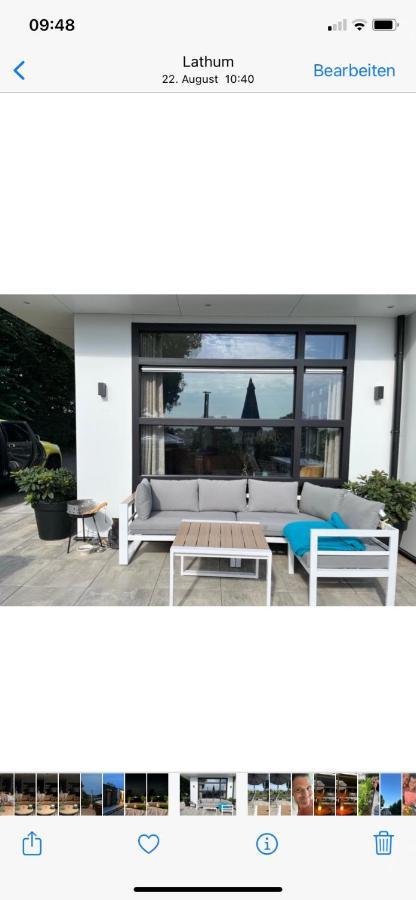Luxus Chalet Hafenblick Lathum 外观 照片